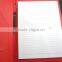 A4 red pu leather portfolio logo embossed