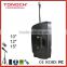 15 inch two way rechargeable portable outdoor speakers with Wireless Microphones, Stands, Connectors, remote control(PN15W)