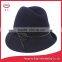 One Side Roll Brim Hamburger Felt Hats With PU String