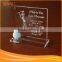 Hot sale Round Acrylic award with base, acrylic trophy stands