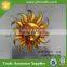 Metal wall decor sun face wall decor