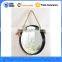 Large Oval Mirror with Wood Frame and Glass for Home Decoration and Make Up