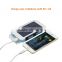 solar power bank 8000 mAh for laptop and cellphone with 2 strong LED lamp