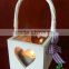 Shabby chic wooden heart tealight holder