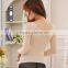 Lace Pattern O-neck Shaping Wear Lady Seamless Underwear Slim Long Johns