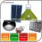 2 color emergency portable Remote Control rechargeable tent light 25 led solar camping light