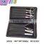 2016 Fashion Multi Designs Stainless Steel with PU Leather Bag Manicure Set