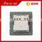 China best seller BIHU gold color flat control panel electrical sockets and switches wall light switch