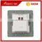 BIHU brand wholesale golden 1 gang touch light switch plates european standard