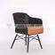 Elegant Modern Wood Legs Living Room Leisure Chair