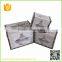 S/2 Vintage MDF handmade antique storage trunks