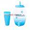 Eco-friendly 4.4L Plastic water kettle with 4 cups for party