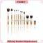 Natural Wood Handle Makeup brushes set 11 pcs