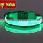 Lighted up LED Collar Striped Mesh Nylon Collar