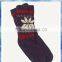 snowflake knit winter men sock slipper with fleece lining