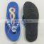 men leather slipper with printing logo