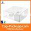 Custom size clear square plastic box, transparent hard pp plastic packaging gift box