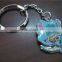 Metal keychain ice skates shaped metal key chain