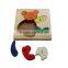 Bear shaped wooden toys puzzle