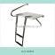 White Stainless Rail 3 Steps Ladder Boat Outboard Swim Fiberglass Platform