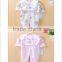 China Wholesale Long Sleeve Girls Romper 2pcs Set Overall + Bib Cotton Baby Wear