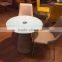 TB lounge chairs with laptop table with glass top