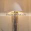 hot sale in Czech metal base leaves mirror glass table lamp with white square fabric lamp shade for home goods decor