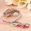 Women's Handmade Knitting Rope Chain Dreamcatcher Pattern Analog Bracelet Bangle Wrist Watch