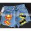 2016 Summer Fashion Women Denim Shorts Ladies Graffiti Printing Punk Style Fringed Hem Breasted High Waist Hip Hop Pants