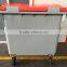 1100 liter plastic waste bin outdoor dustbin with foot pedal