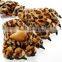 Dark Camel Leopard Pattern Design Stylish Classic Pure Wool Scarf Shawl Wraps