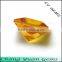 Princess cut square shape 55# yellow sapphire