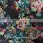 Vintage African Style Flower Print Microfiber Fabric for Clothing