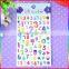 asphalt and number cartoon puffy stickers