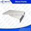 Sheet metal parts with aluminium sheet plate, press stamped, anodized aluminum