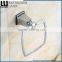 new modern American design zinc alloy chrome bathroom set accessories square towel ring