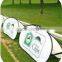 Outdoor Pop Up A-frame Sign Custom Printed Graphics Oval Shape