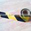 Safety warning black/yellow stripes tape
