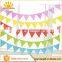 Hot sale party banner colorful dot string flag cheap party pennant decorations