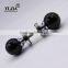 zinc metal black globe shape glass handle door knobs cover