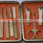 2015 cheap nails suit cosmetic manicure set in pouch