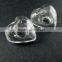 21mm transparent heart shape glass dome cabochon with 3mm hole DIY jewelry supplies 3070068