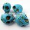 18MM blue TURQUOISE skull stone beads,skull loose beads,skull beads strand 3030002