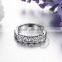 3MM Stainless steel bar setting round zircon ring fashion couple ring wedding jewelry 6260479