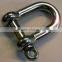 Stainless steel D shackle, SS shackle