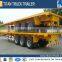 China supplier 40ft flatbed semi trailer wood floor truck trailer