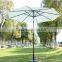 Outsunny 9' Outdoor Patio Umbrella w/ Tilt & Solar Powered LED Lights - Cream
