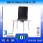 Black High Quality Leather Chair Waterproof Comfortable Auditorium Chair Factory Direct School Dining Chair