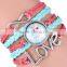 Newest infinity bracelet, elsa/anna frozen bracelet ,leather bracelet infinity bracelet jewelry