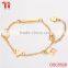Stainless steel bracelet for girls, exquisite bracelet with adjustable end, fine chain stainless steel jewelry gift
